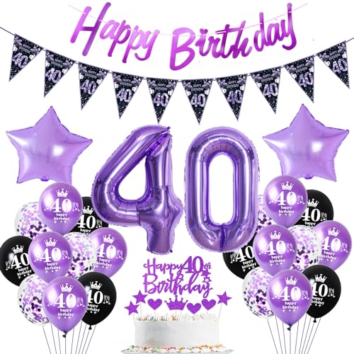 Lila Luftballon 40. Geburtstag Dekoration violett Tortendeko 40. Geburtstag Frauen party deko Geburtstagsdeko 40 Jahre Frau Mädchen Lila Folienballon 40 deko 40. Geburtstag Frauen Ballon Lila Luftballon 40. Geburtstag Dekoration violett Tortendeko 40. Geburtstag Frauen party deko Geburtstagsdeko 40 Jahre Frau Mädchen Lila Folienballon 40 deko 40. Geburtstag Frauen Ballon von Hopewey