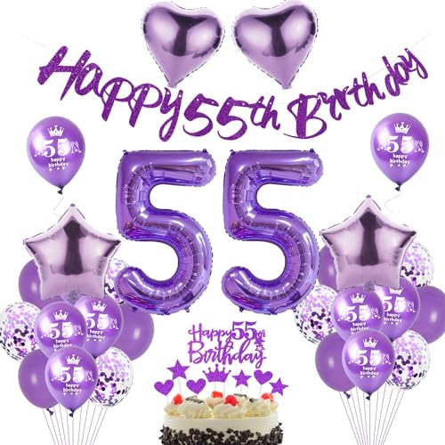Lila Luftballon 55. Geburtstag Dekoration Frauen Lila Tortendeko 55. Geburtstag Frauen Geburtstagsdeko 55 Jahre Frauen Ballon violett Folienballon 55 deko 55. Geburtstag Frau Mädchen Lila Ballon Lila Luftballon 55. Geburtstag Dekoration Frauen Lila Tortendeko 55. Geburtstag Frauen Geburtstagsdeko 55 Jahre Frauen Ballon violett Folienballon 55 deko 55. Geburtstag Frau Mädchen Lila Ballon von Hopewey