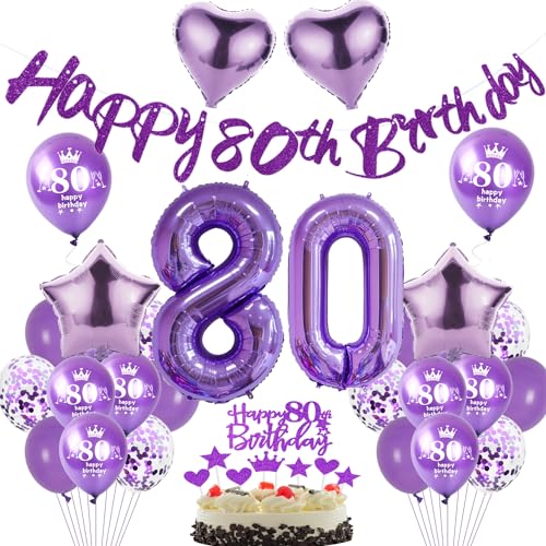 Lila Luftballon 80. Geburtstag Dekoration Frauen Lila Tortendeko 80. Geburtstag Frauen Geburtstagsdeko 80 Jahre Frauen Ballon violett Folienballon 80 deko 80. Geburtstag Frau Mädchen Lila Ballon Lila Luftballon 80. Geburtstag Dekoration Frauen Lila Tortendeko 80. Geburtstag Frauen Geburtstagsdeko 80 Jahre Frauen Ballon violett Folienballon 80 deko 80. Geburtstag Frau Mädchen Lila Ballon von Hopewey