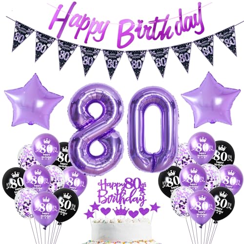 Lila Luftballon 80. Geburtstag Dekoration violett Tortendeko 80. Geburtstag Frauen party deko Geburtstagsdeko 80 Jahre Frau Mädchen Lila Folienballon 80 deko 80. Geburtstag Frauen Ballon Lila Luftballon 80. Geburtstag Dekoration violett Tortendeko 80. Geburtstag Frauen party deko Geburtstagsdeko 80 Jahre Frau Mädchen Lila Folienballon 80 deko 80. Geburtstag Frauen Ballon von Hopewey
