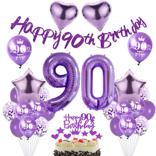 Lila Luftballon 90. Geburtstag Dekoration Frauen Lila Tortendeko 90. Geburtstag Frauen Geburtstagsdeko 90 Jahre Frauen Ballon violett Folienballon 90 deko 90. Geburtstag Frau Mädchen Lila Ballon Lila Luftballon 90. Geburtstag Dekoration Frauen Lila Tortendeko 90. Geburtstag Frauen Geburtstagsdeko 90 Jahre Frauen Ballon violett Folienballon 90 deko 90. Geburtstag Frau Mädchen Lila Ballon von Hopewey