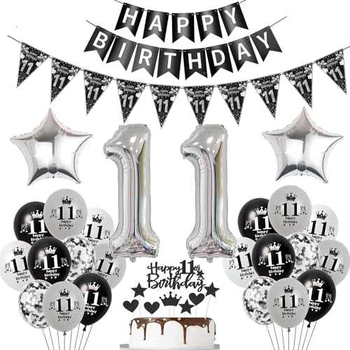 Luftballon 11. Geburtstag Dekoration Schwarz Tortendeko 11. Geburtstag Mädchen Junge Geburtstagsdeko 11 Jahre Junge Mädchen Schwarz Folienballon 11 Geburtstag Junge Ballon 11 Geburtstags Mädchen Luftballon 11. Geburtstag Dekoration Schwarz Tortendeko 11. Geburtstag Mädchen Junge Geburtstagsdeko 11 Jahre Junge Mädchen Schwarz Folienballon 11 Geburtstag Junge Ballon 11 Geburtstags Mädchen von Hopewey