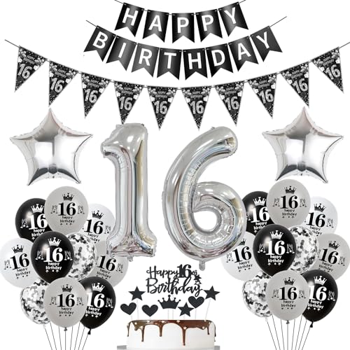 Luftballon 16. Geburtstag Dekoration Schwarz Tortendeko 16. Geburtstag Mädchen Junge Geburtstagsdeko 16 Jahre Junge Mädchen Schwarz Folienballon 16 Geburtstag Junge Ballon 16 Geburtstags Mädchen Luftballon 16. Geburtstag Dekoration Schwarz Tortendeko 16. Geburtstag Mädchen Junge Geburtstagsdeko 16 Jahre Junge Mädchen Schwarz Folienballon 16 Geburtstag Junge Ballon 16 Geburtstags Mädchen von Hopewey