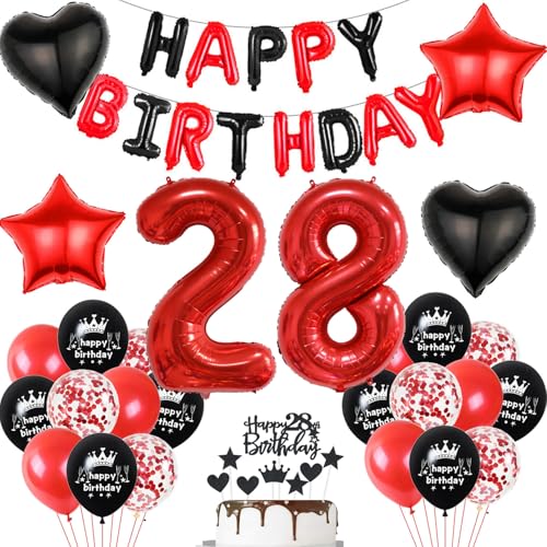 Luftballon 28. Geburtstag deko frau rot Schwarz set Folienballon Zahlen 28 Geburtstagsdeko frauen 28 Jahre geburtstagdeko frau 28 jahre 28. Geburtstag deko Rot frau Geburtstagsdeko 28 Jahre frauen Luftballon 28. Geburtstag deko frau rot Schwarz set Folienballon Zahlen 28 Geburtstagsdeko frauen 28 Jahre geburtstagdeko frau 28 jahre 28. Geburtstag deko Rot frau Geburtstagsdeko 28 Jahre frauen von Hopewey