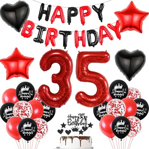 Luftballon 35. Geburtstag deko frau rot Schwarz set Folienballon Zahlen 35 Geburtstagsdeko frauen 35 Jahre geburtstagdeko frau 35 jahre 35. Geburtstag deko Rot frau Geburtstagsdeko 35 Jahre frauen Luftballon 35. Geburtstag deko frau rot Schwarz set Folienballon Zahlen 35 Geburtstagsdeko frauen 35 Jahre geburtstagdeko frau 35 jahre 35. Geburtstag deko Rot frau Geburtstagsdeko 35 Jahre frauen von Hopewey