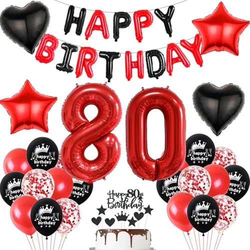 Luftballon 80. Geburtstag deko frau rot Schwarz set Folienballon Zahlen 80 Geburtstagsdeko frauen 80 Jahre geburtstagdeko frau 80 jahre 80. Geburtstag deko Rot frau Geburtstagsdeko 80 Jahre frauen Luftballon 80. Geburtstag deko frau rot Schwarz set Folienballon Zahlen 80 Geburtstagsdeko frauen 80 Jahre geburtstagdeko frau 80 jahre 80. Geburtstag deko Rot frau Geburtstagsdeko 80 Jahre frauen von Hopewey