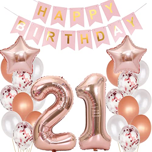 Luftballons 21 Geburtstag Dekoration frauen rosegold, 21. Geburtstag deko für frau,21 jahre Geburtstag deko frau 21 .geburtstag deko frau 21 Geburtstag frau 21 Geburtstagsdeko rosegold frauen (21) Luftballons 21 Geburtstag Dekoration frauen rosegold, 21. Geburtstag deko für frau,21 jahre Geburtstag deko frau 21 .geburtstag deko frau 21 Geburtstag frau 21 Geburtstagsdeko rosegold frauen (21) von Hopewey