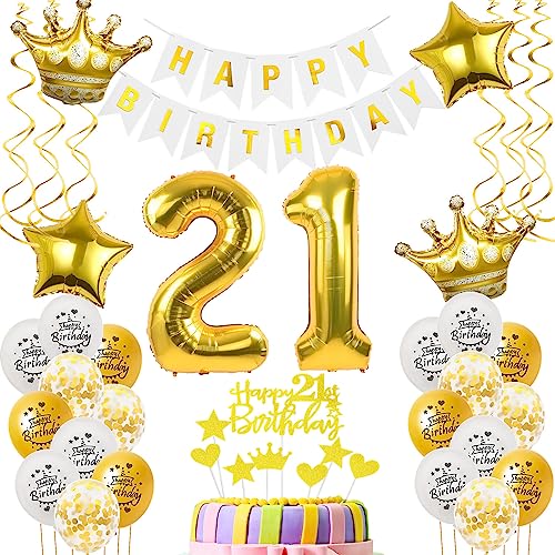 Luftballons 21. Geburtstag Mann Frauen Deko gold Tortendeko 21. Geburtstag Mann Party Deko Weiß gold Geburtstagsdeko 21 Jahre dekoration Frau Männer 21. deko torte Luftballons 21. Geburtstag Mann Frauen Deko gold Tortendeko 21. Geburtstag Mann Party Deko Weiß gold Geburtstagsdeko 21 Jahre dekoration Frau Männer 21. deko torte von Hopewey