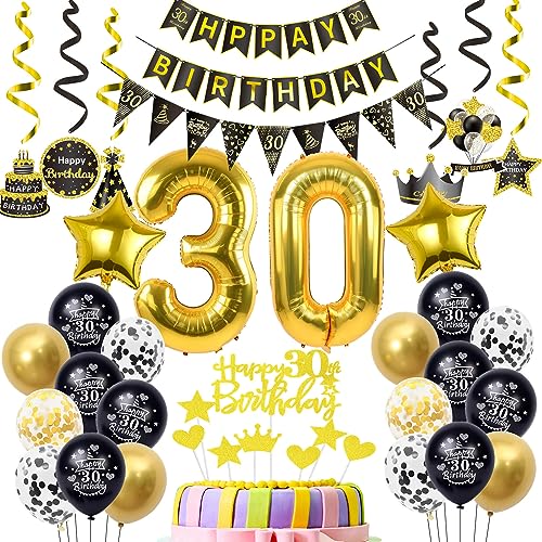 Luftballons 30. Geburtstag Deko Schwarz Gold, deko 30. Geburtstag Dekoration, Ballon 30 Geburtstag Mann deko , gold Tortendeko Geburtstag 30 Jahre Mann Geburtstagsdeko 30 Jahre Männer Frauen gold Luftballons 30. Geburtstag Deko Schwarz Gold, deko 30. Geburtstag Dekoration, Ballon 30 Geburtstag Mann deko , gold Tortendeko Geburtstag 30 Jahre Mann Geburtstagsdeko 30 Jahre Männer Frauen gold von Hopewey