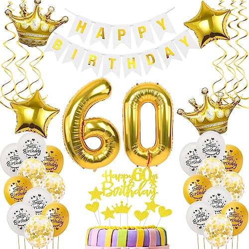 Luftballons 60. Geburtstag Mann Frauen Deko gold Tortendeko 60. Geburtstag Mann Party Deko Weiß gold Geburtstagsdeko 60 Jahre dekoration Frau Männer 60. deko torte Luftballons 60. Geburtstag Mann Frauen Deko gold Tortendeko 60. Geburtstag Mann Party Deko Weiß gold Geburtstagsdeko 60 Jahre dekoration Frau Männer 60. deko torte von Hopewey