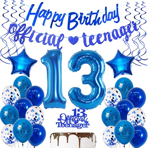 Offizielle Teenager 13. Geburtstag Deko für Junge,Luftballon 13.Geburtstag Junge deko blau,Offizielle Teenager Geburtstagsdeko 13 jahre Jungen ballon deko blau Offizielle Teenager 13. Geburtstag Deko für Junge,Luftballon 13.Geburtstag Junge deko blau,Offizielle Teenager Geburtstagsdeko 13 jahre Jungen ballon deko blau von Hopewey