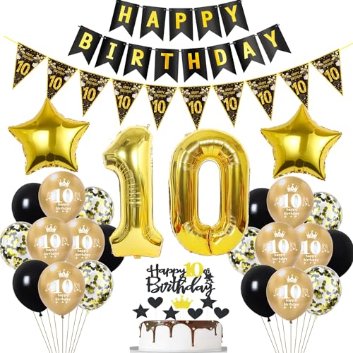 Schwarz Luftballon 10. Geburtstag Dekoration Gold Tortendeko 10. Geburtstag Mädchen Junge Geburtstagsdeko 10 Jahre Junge Mädchen Gold Folienballon 10 Geburtstag Junge Ballon 10 Geburtstag Mädchen Schwarz Luftballon 10. Geburtstag Dekoration Gold Tortendeko 10. Geburtstag Mädchen Junge Geburtstagsdeko 10 Jahre Junge Mädchen Gold Folienballon 10 Geburtstag Junge Ballon 10 Geburtstag Mädchen von Hopewey