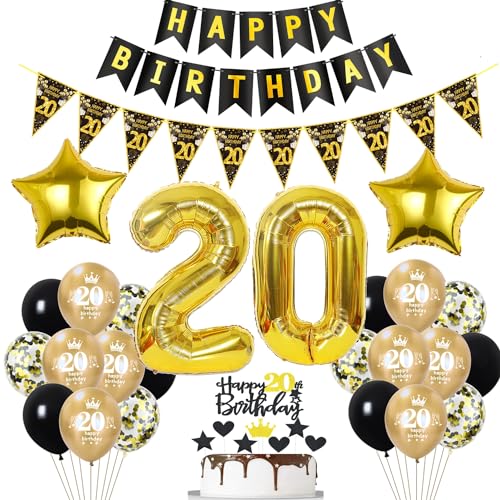 Schwarz Luftballon 20. Geburtstag Dekoration Gold Tortendeko 20. Geburtstag Frauen Mann Geburtstagsdeko 20 Jahre Mann Frauen Gold Folienballon 20 Geburtstag männer Ballon 20 Geburtstag Frau Schwarz Luftballon 20. Geburtstag Dekoration Gold Tortendeko 20. Geburtstag Frauen Mann Geburtstagsdeko 20 Jahre Mann Frauen Gold Folienballon 20 Geburtstag männer Ballon 20 Geburtstag Frau von Hopewey