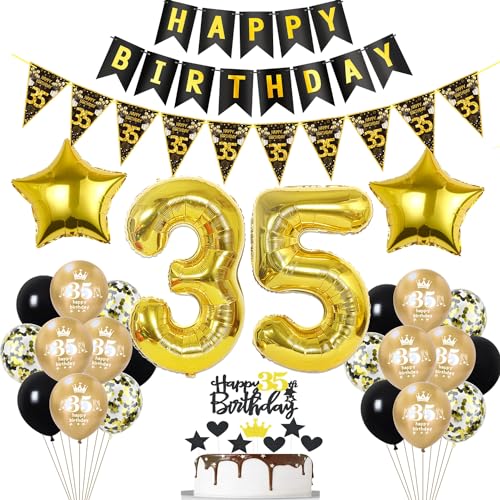 Schwarz Luftballon 35. Geburtstag Dekoration Gold Tortendeko 35. Geburtstag Frauen Mann Geburtstagsdeko 35 Jahre Mann Frauen Gold Folienballon 35 Ballon 35 Schwarz Luftballon 35. Geburtstag Dekoration Gold Tortendeko 35. Geburtstag Frauen Mann Geburtstagsdeko 35 Jahre Mann Frauen Gold Folienballon 35 Ballon 35 von Hopewey