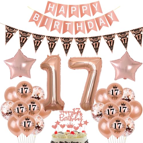 Schwarz Roségold Luftballon 17. Geburtstag Dekoration Roségold Tortendeko 17. Geburtstag Mädchen Geburtstagsdeko 17 Jahre Mädchen Roségold Folienballon 17 deko 17. Geburtstag Mädchen Ballon Schwarz Roségold Luftballon 17. Geburtstag Dekoration Roségold Tortendeko 17. Geburtstag Mädchen Geburtstagsdeko 17 Jahre Mädchen Roségold Folienballon 17 deko 17. Geburtstag Mädchen Ballon von Hopewey