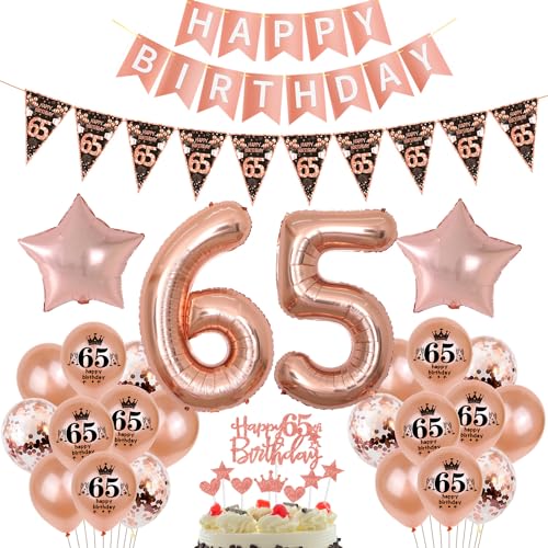 Schwarz Roségold Luftballon 65. Geburtstag Dekoration Roségold Tortendeko 65. Geburtstag Frauen Geburtstagsdeko 65 Jahre Mädchen Frau Folienballon 65 Ballon Schwarz Roségold Luftballon 65. Geburtstag Dekoration Roségold Tortendeko 65. Geburtstag Frauen Geburtstagsdeko 65 Jahre Mädchen Frau Folienballon 65 Ballon von Hopewey
