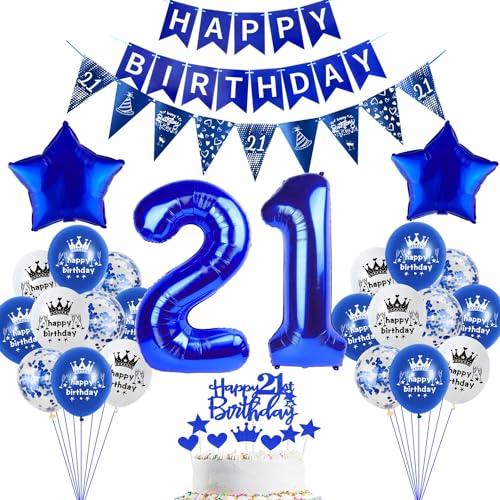 deko 21. Geburtstag Dekoration,Dunkelblau Tortendeko Geburtstag 21 Jahre mann Party Deko 21 Geburtstag frauen mann,luftballons 21. Geburtstag mann frau,blau Geburtstagsdeko 21 Jahre Männer ballon deko 21. Geburtstag Dekoration,Dunkelblau Tortendeko Geburtstag 21 Jahre mann Party Deko 21 Geburtstag frauen mann,luftballons 21. Geburtstag mann frau,blau Geburtstagsdeko 21 Jahre Männer ballon von Hopewey