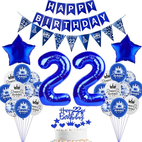 deko 22. Geburtstag Dekoration,Dunkelblau Tortendeko Geburtstag 22 Jahre mann Party Deko 22 Geburtstag frauen mann,luftballons 22. Geburtstag mann frau,blau Geburtstagsdeko 22 Jahre Männer ballon deko 22. Geburtstag Dekoration,Dunkelblau Tortendeko Geburtstag 22 Jahre mann Party Deko 22 Geburtstag frauen mann,luftballons 22. Geburtstag mann frau,blau Geburtstagsdeko 22 Jahre Männer ballon von Hopewey