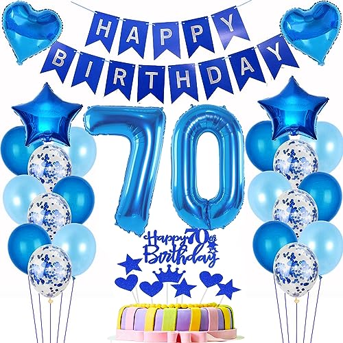 deko 70. geburtstag Mann deko blau ballon 70. geburtstag deko Mann Tortendeko 70 Geburtstag dekoration Mann geburtstagsdeko 70 jahre Mann Junge kuchen deko 70 geburtstags luftballon 70 deko Männer von Hopewey