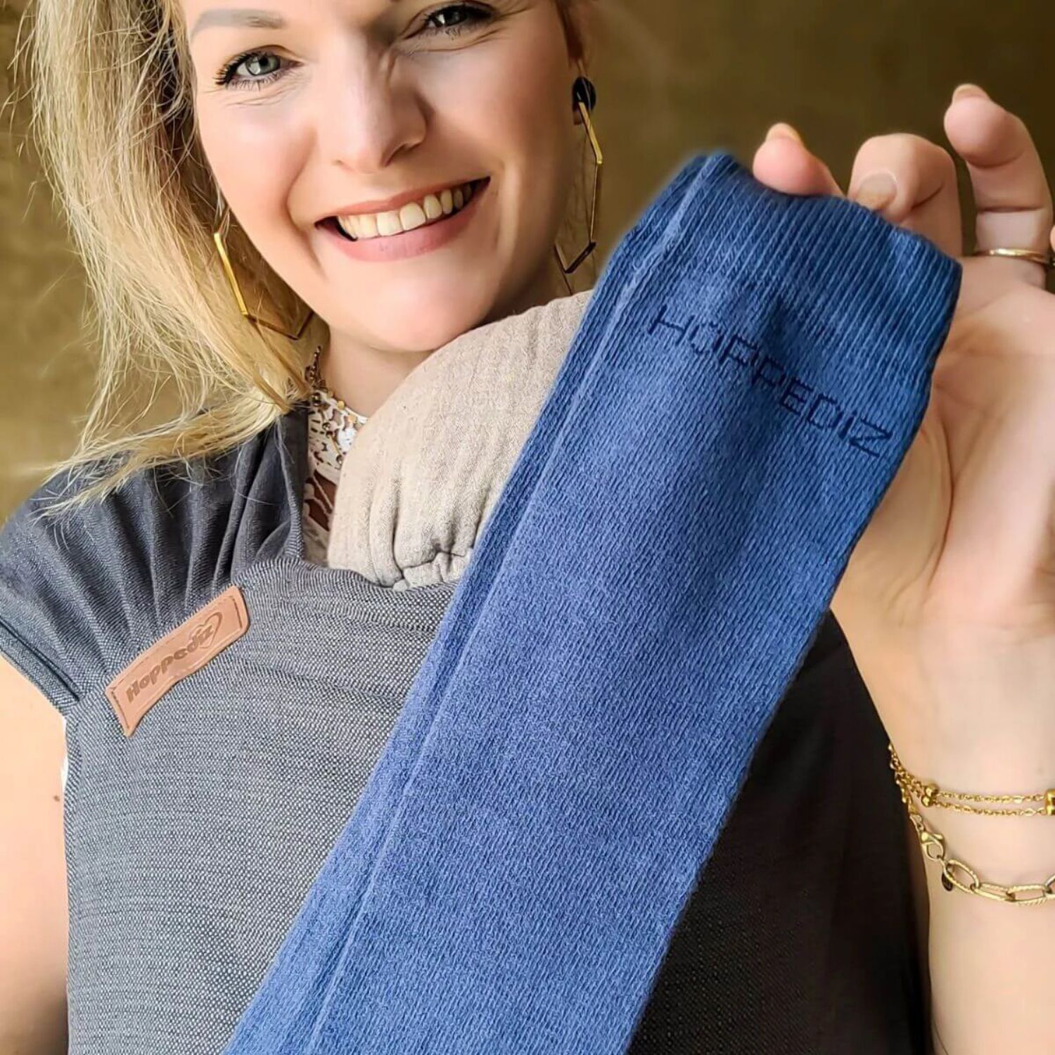Hoppediz Babystulpen aus Biobaumwolle - Ocean von Hoppediz