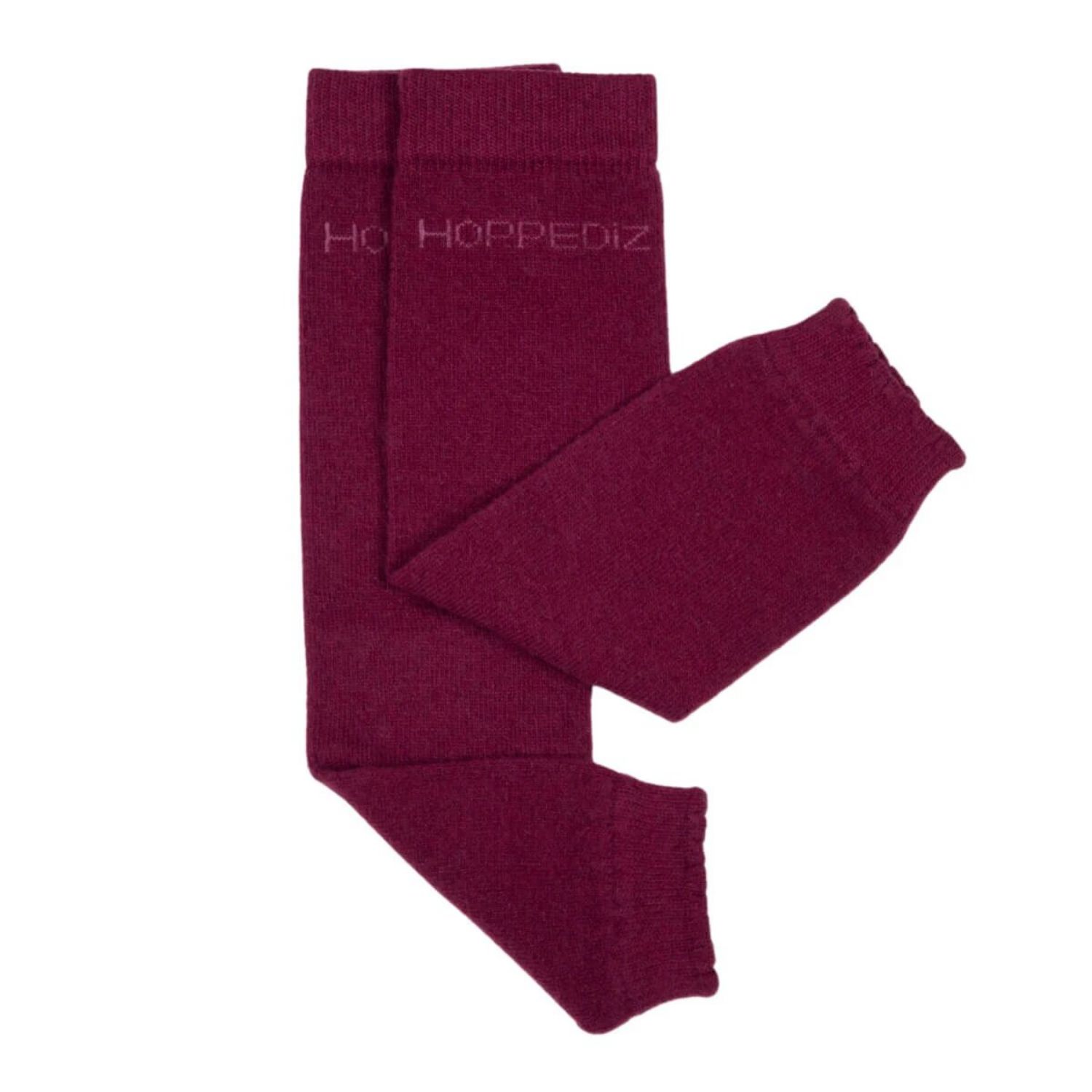 Hoppediz Babystulpen aus Wolle/Kaschmir - Bordeaux von Hoppediz