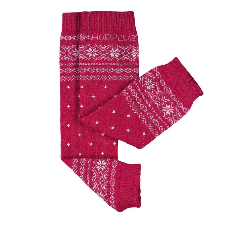 Hoppediz Babystulpen aus Wolle/Kaschmir - Rot (Norweger) von Hoppediz