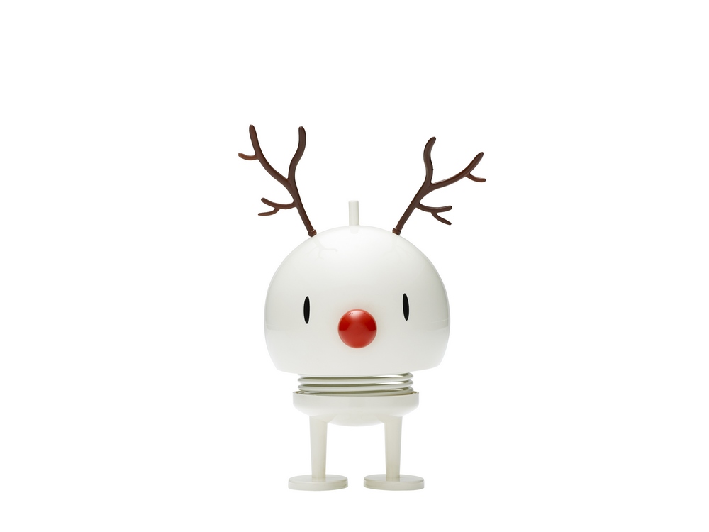 Hoptimist Wackelfigur Bumble Reindeer M Weiß von Hoptimist