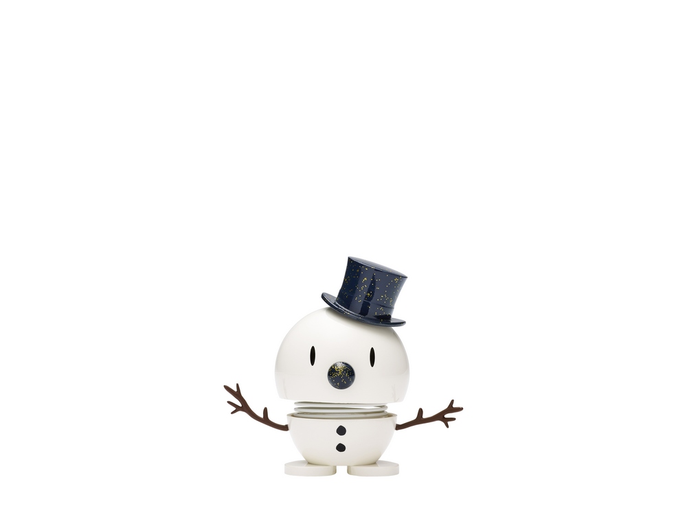 Hoptimist Wackelfigur Snowman S Weiß/Blau von Hoptimist