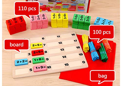 HorBous Mathe Spielzeug aus Holz 211 Stücke für Kinder über 3 Jahre Mathe Puzzle von HorBous