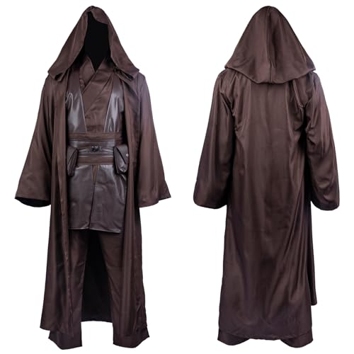 Erwachsenen-Tunika-Kostüm für Herren, Cosplay, komplettes Set, Halloween, Stern, Cosplay-Kostüm, Umhang, Dunkelbraun, L von Horizoncos