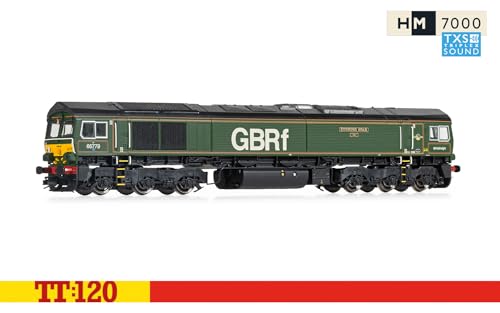 TT:120 Hornby TT3018TXSM GBRf Klasse 66 Co-Co 66779 Evening Star – mit Sound ausgestattet – Diesellokomotiven der Epoche 11 von Hornby TT