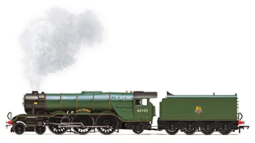 BR, Klasse A3, „Flying Scotsman mit Dampferzeuger, Druckguss-Fußplatte und flackernder Feuerbüchse – Epoche 4. Lokomotiven von Hornby