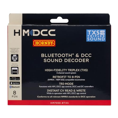 HM7000-8TXS: Bluetooth® und DCC-Sounddecoder (8-polig), Weiß von Hornby