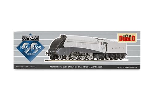 Hornby R30456 Hornby Dublo LNER Klasse A4 4-6-2 2509 Silber-Link-Kollektion zum 90-jährigen Jubiläum von Hornby