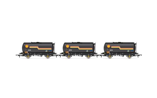 Hornby R60259 Shell, TTA Tank Wagon Triple Pack – Güterwagen der 8. Ära, Waggons und Wagenpakete von Hornby