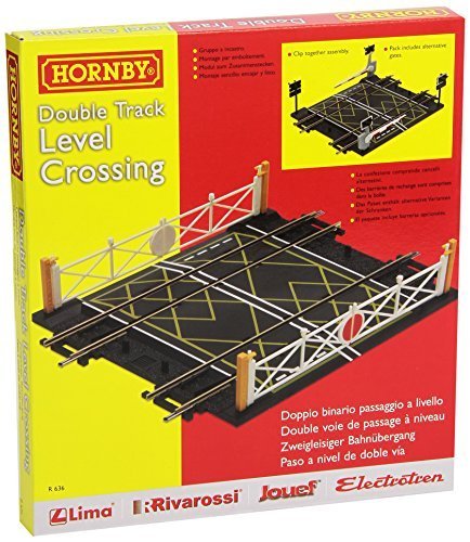 Hornby R636 00 Gauge Level Crossing Double Track by Hornby Hobbies von Hornby
