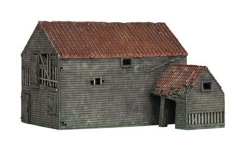 Hornby R7379 Derelict Bauernhofbauzubehör - Resin Building für Modelleisenbahn-Sets von Hornby