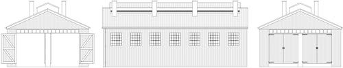 Hornby R7394 GWR Dunster Lokschuppenzubehör – Streckensignale und Gebäude für Modelleisenbahnsets von Hornby