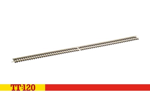 Hornby TT8039 TT-Spur Standard-Doppelgerade – Zusätzliche Gleisteile für Modelleisenbahn-Sets, Spielzeugeisenbahn-Gleisteile, Enthält: 1 x Doppelte Gerade – Hobbys für Männer – Maßstab 1:120 von Hornby