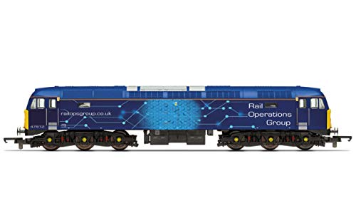 Lokomotive RailRoad Plus ROG, Klasse 47, Co-Co, 47812, Epoche 11, Blau von Hornby