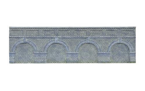Niedrige Stützwand mit Bögen, blaue Ziegel, 2 Stück Niedrige Stützwand mit Bögen, blaue Ziegel, 2 Stück von Hornby