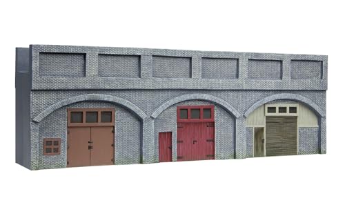 Viadukt mit flachem Relief und Garagen, blaue Ziegel Viadukt mit flachem Relief und Garagen, blaue Ziegel von Hornby