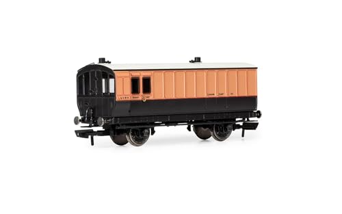 Wagen LSWR, Personenwagen mit 4 Rädern, Passenger Brake, 82, Epoche 2 von Hornby
