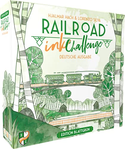 Heidelberger Spieleverlag, Horrible Guild HR024 - Railroad Ink Challenge: Edition Blattgrün - Würfelspiel, für 1-4 Spieler, ab 8 Jahren - Deutsch von Horrible Guild