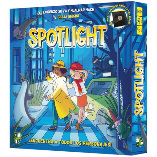 Horrible Guild, Spotlight Kooperatives Brettspiel für Familien und Kinder, ab 6 Jahren, 1-5 Spieler, 15 Minuten pro Partie, Spanisch von Horrible Guild