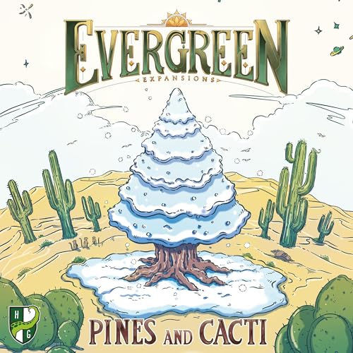 Horrible Guild | Evergreen Pines and Cacti | Expansion | Two Modular Expansions for Evergreen | 1 to 4 Players Ages 8+ | English von Horrible Guild