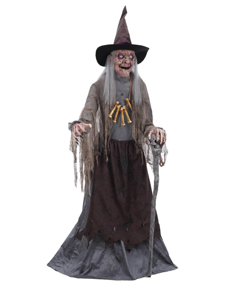 Alte Waldhexe Halloween Animatronic 180cm bei von Horror-Shop.com