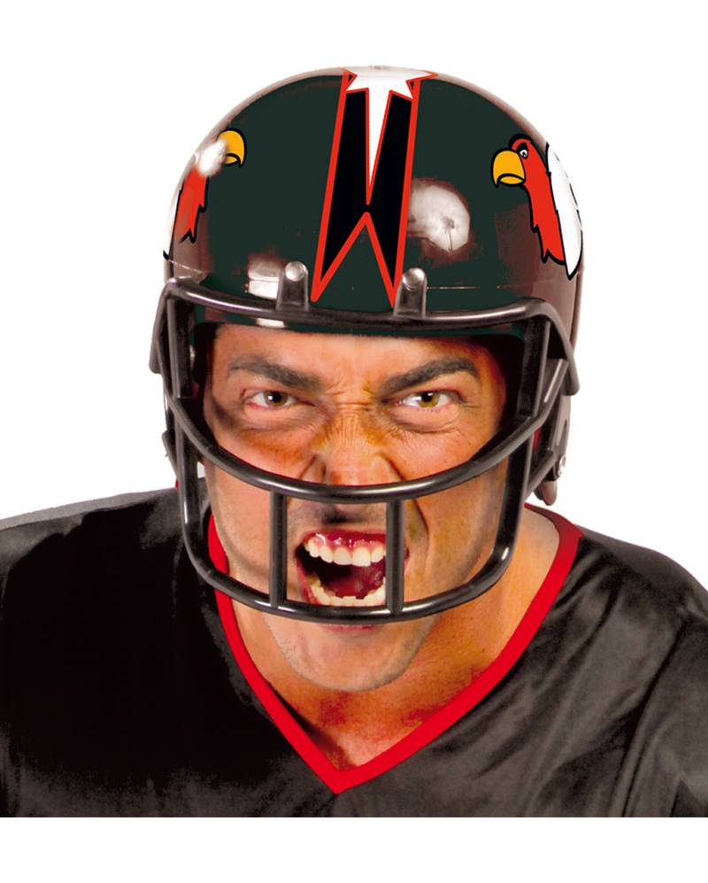 American Football Helm schwarz für NFL Fans von Horror-Shop.com