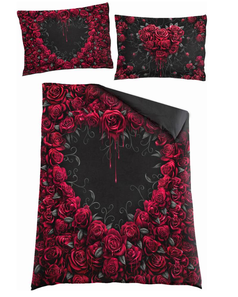 Bleeding Heart - Einzelbettbezug + 2 Kissenbezüge bestellen von Horror-Shop.com