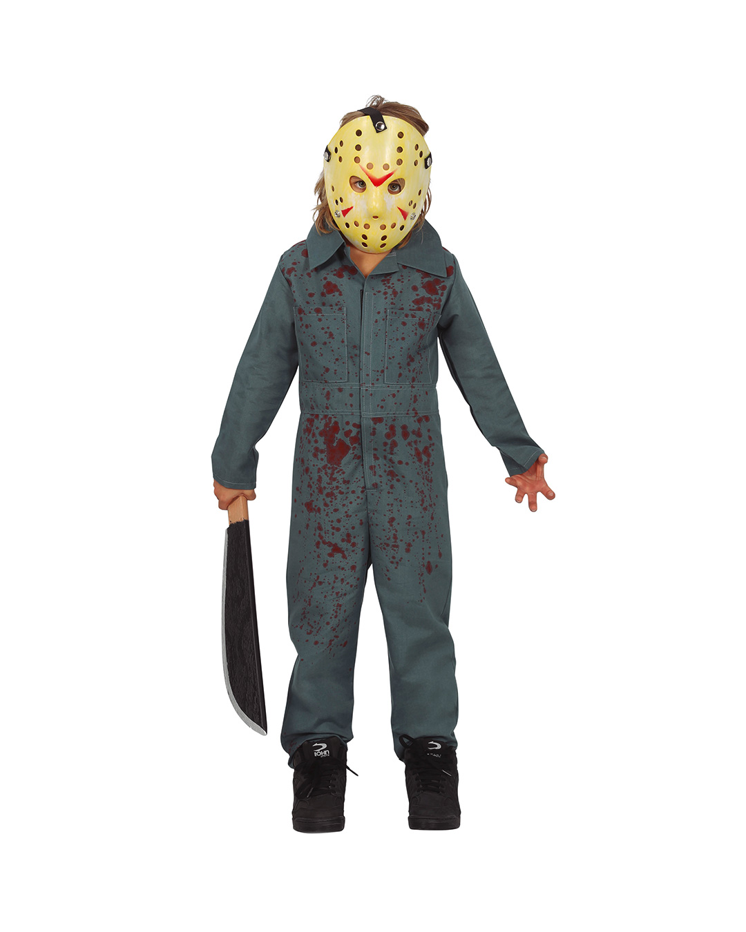 Blutiges Killer Psycho Kinderkostüm mit Maske für  5-6 Jahre von Horror-Shop.com